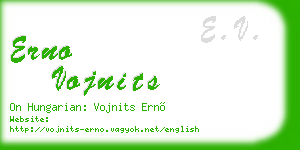erno vojnits business card